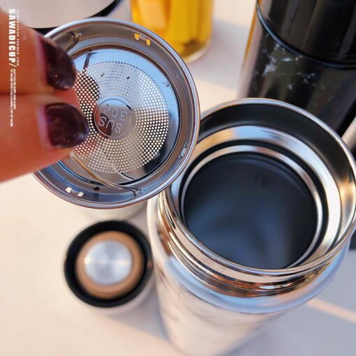Stylish Marble Bottle & Cup